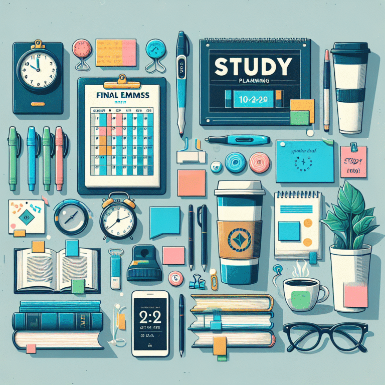 recommended study planners for final exams