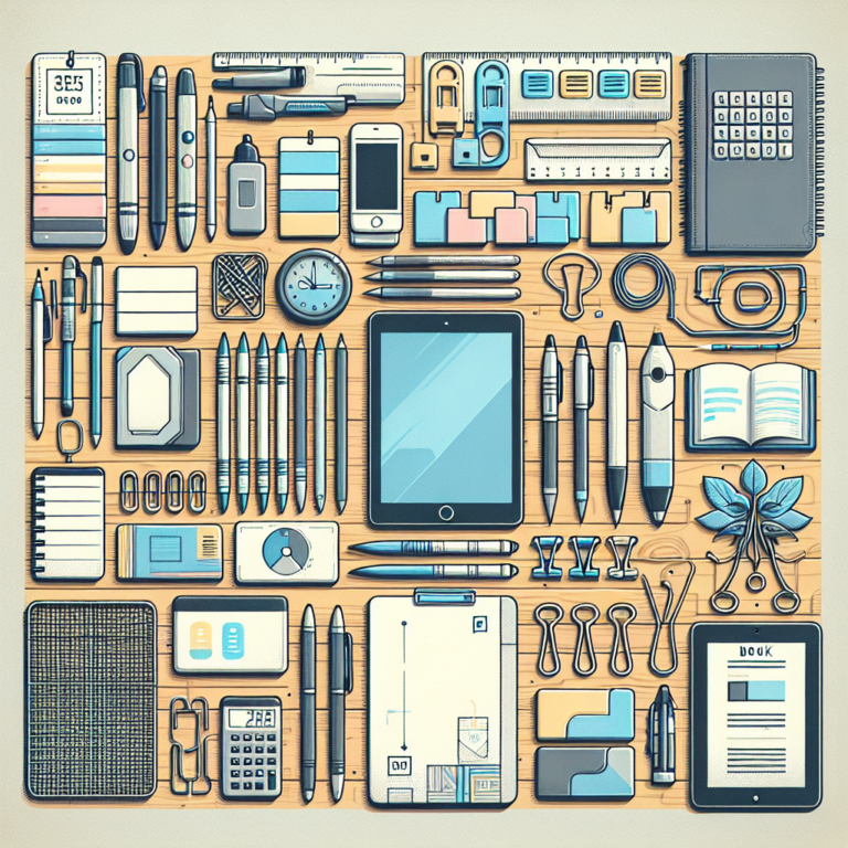tools to organize study materials for exams