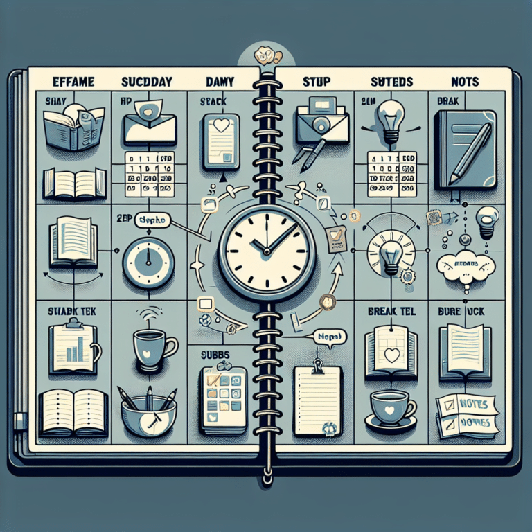 how to create an effective daily study schedule