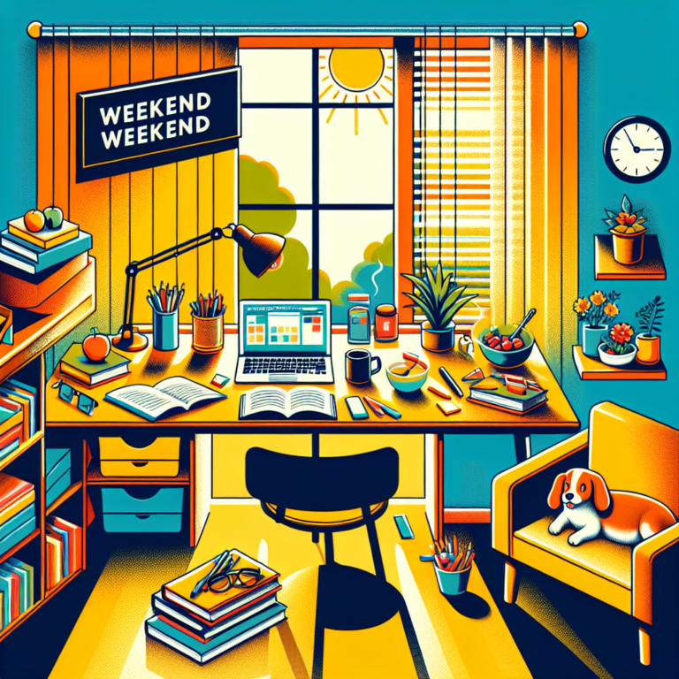 utilizing weekends for productive study blocks